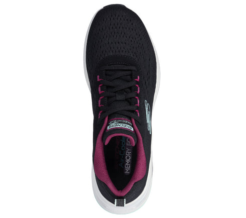 Pantofi sport, dama, SKECHERS SKECH AIR META AIRED OUT 150131-BKMT negru, textil